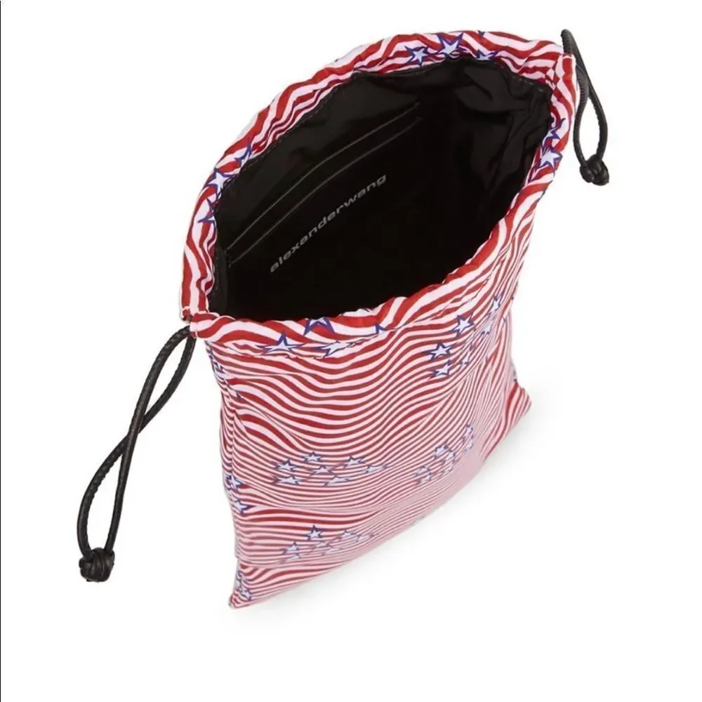 Alexander Wang Ryan Stars And Stripes Dustbag Pouch NWOT